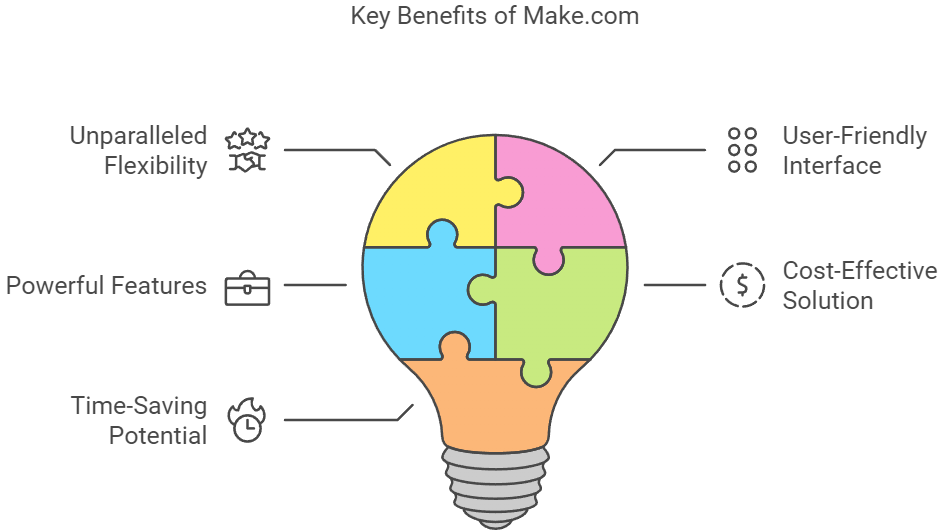 key benefits of make.com