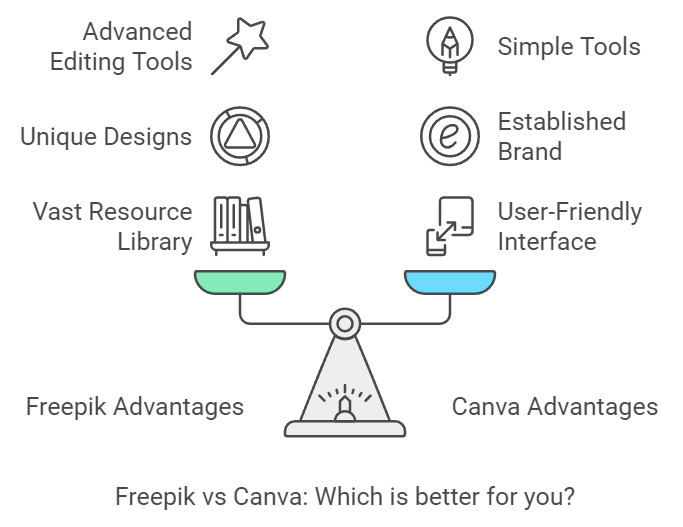 Canva or freepik which is better for you